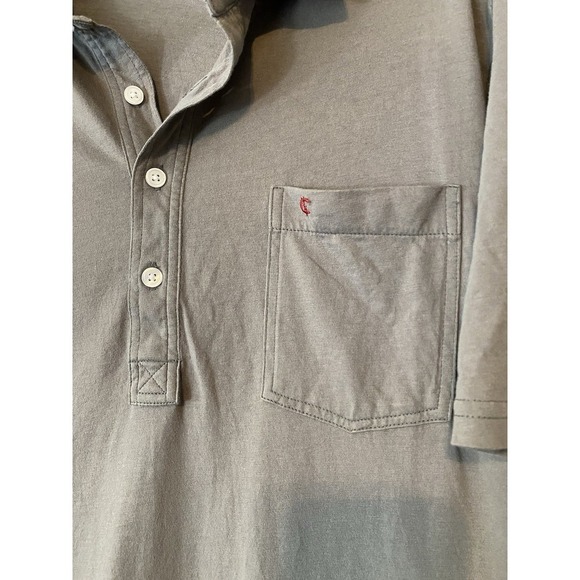 Criquet Golf Mens Gray Slim Fit Short Sleeve Polo Shirt Size XL Peru Collared - Picture 3 of 7